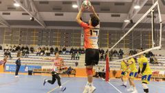 Una imagen de otro partido de esta temporada del Volei Dumbra