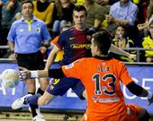 El Santiago Futsal tuvo m�s ocasiones de gol que el Barcelona, pero fall� en la definici�n.