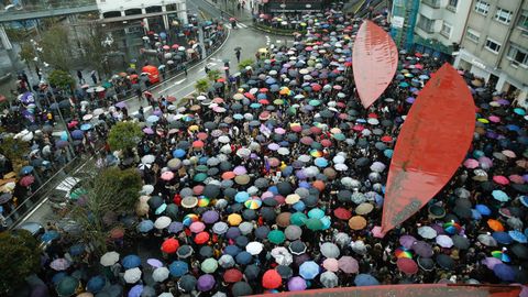 Manifestaci�n en Santiago