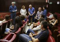 Primera reuni�n del colectivo en Ourense. 