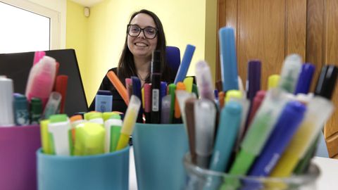 Ilenia Canoura, psic�loga viveirense que aplica en A Mari�a el programa �Estudiar con sentido�