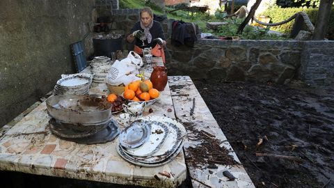 Los daos causados por la tromba de agua en Viveiro