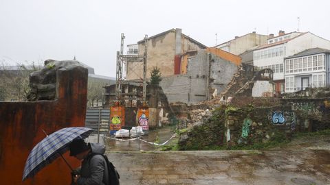 La casa natal de Carvalho Calero, en Ferrol Vello, en una foto tomada la semana pasada.