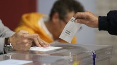 Votacin en un colegio electoral de Ferrol en las ltimas municipales.