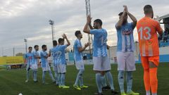 Los jugadores del CD Coria, antes de un partido