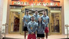 Integrantes del club barbanzano que formaron parte de la selecci�n nacional.