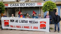 Integrantes de la protesta.