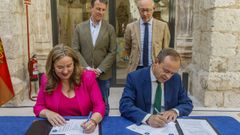 Firma del acuerdo PP-Vox en Burgos