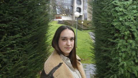 Iria Mart�nez Sambade cre que a apicultura de Galicia d� produtos de moita calidade