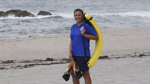 Nuria Rodrguez en la playa