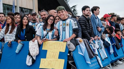 Acto de Leo Messi en el Palacio de los Deportes de Oviedo
