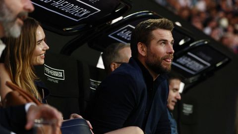 El actor Liam Hemsworth, tambi�n entre el p�blico