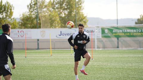 Jorge Casado, de 36 años, en un entrenamiento reciente con el Guadalajara