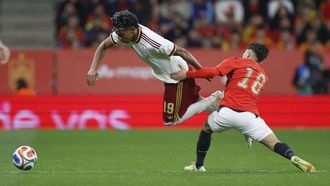 Lamine Yamal, durante el partido de Espa�a contra Egipto