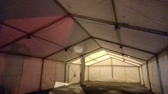 Cantina de O Pitero, desmontada por dentro al no poder instalarse por su altura