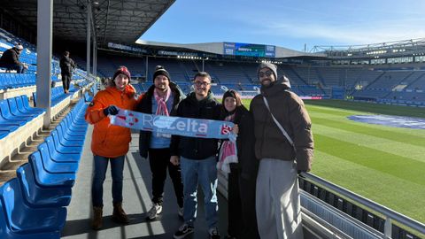 Miembros de Celta Sacra, en el reciente viaje para el partido ante el Alavs.
