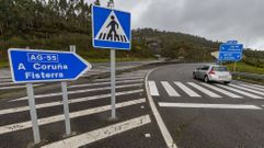 Unha imaxe tomada na AG-55, a autov&iacute;a da Costa da Morte