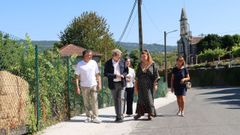 El delegado de la Xunta en Ourense, Manuel Pardo, visit� con el alcalde de Castrelo de Mi�o, Avelino Pazos, el resultado de las obras del paso peatonal del municipio de Barral
