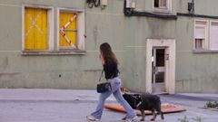 Vivienda precintada en el n�mero 11 de la calle Sagrada Familia tras un incendio. 