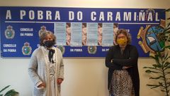 Amparo Cerecedo, edila de Servizos Sociais, y Carmen Dourado, de la Asociaci�n Galega de Familias de Acollida (Acougo), presentaron la iniciativa.