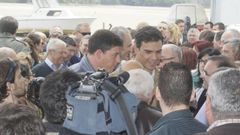 Pedro S�nchez, durante unha visita a Foz en 2015