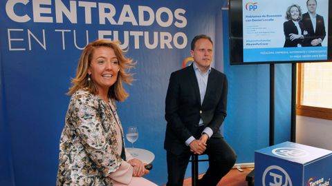 Teresa Mallada y el economista Daniel Lacalle, en una foto de archivo 