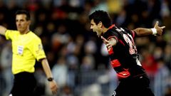 Augusto celebra su gol al Espanyol