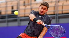 Martn de la Puente, durante un partido de la presente edicin de la Copa de Maestros de tenis en silla de ruedas.