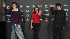 Los Javis y Ana Beln durantela presentacin de la38 edicin de los Premios Goya que se celebrarn en Valladolid este 10 de febrero