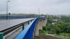 Imagen del puente de As Saamasas, cuya construcci�n cambi� de manera relevante el tr�fico en Lugo