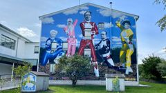 Mural �Power Letters�, en el IES de Baio