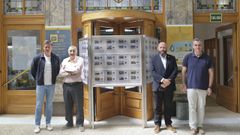 Directivos de la Sociedad Filat�lica de A Coru�a y de Correos inauguraron en la sede principal de la Marina la d�cima muestra �Sello a sello�, una iniciativa que ya copian en otras ciudades. 