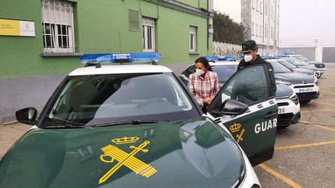 Isabel Rodrguez, en la presentacin de los nuevos vehculos de la Guardia Civil.