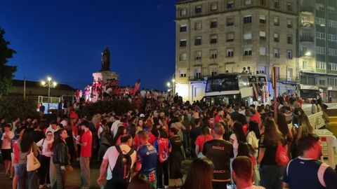 Celebraci�n del ascenso de la UD Ourense en Concepci�n Arenal.