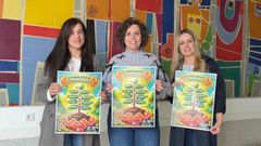 Eva Rubi&ntilde;os, Eva Fern&aacute;ndez y Kathy Navarro presentaron la programaci&oacute;n de la jornada