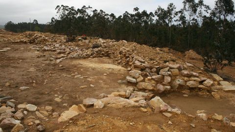 Sitio arqueolgico de A Roda, en Barreiros