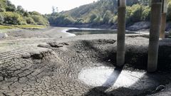 La presa de Eiras,al 59 por ciento de su capacidad