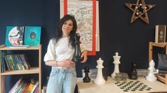 Sandra Villaverde, de la jugueter�a y espacio de juegos EscondiT, ubicada en la avenida de Rosal�a de Castro