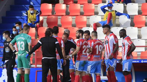 Partido Lugo-Zaragoza sin pblico en el ngel Carro