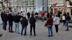 Una concentracin en Corcubin en apoyo a Palestina 