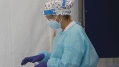 Pruebas de coronavirus en el Novoa Santos, en Ferrol