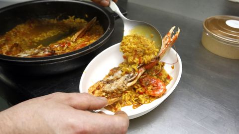 Una de las preparaciones del Restaurante Espa�a