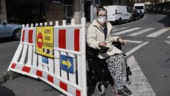 Vecina de O Vinten, los cambios en las lneas dificultan la movilidad de Avelina Rodrguez.