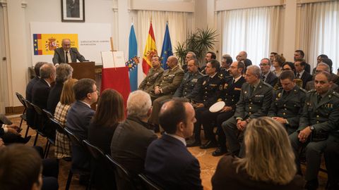 Abel Losada, subdelegado del Gobierno en Pontevedra, presidi los actos