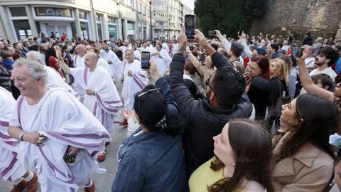 Los mviles se han convertido en uno de los protagonistas del desfile