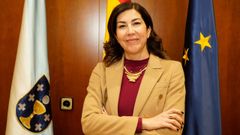 Morillo fotografiada esta semana en la Delegaci�n del Gobierno en Galicia