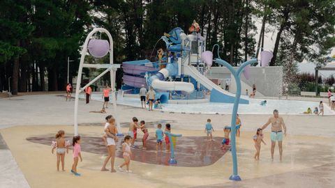 Aspecto del aquapark de Monterrei tras su ampliaci�n.