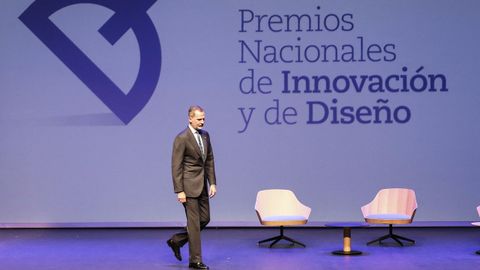 El rey Felipe VI en la ceremonia de entrega de los Premios Nacionales de Innovacin y Diseo