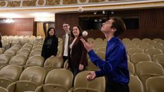 El artista portugu�s Andrew Noronha hizo una peque�a actuaci�n durante la presentaci�n del evento. 