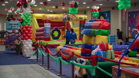 Xuvenlugo cuenta con una zona de hinchables